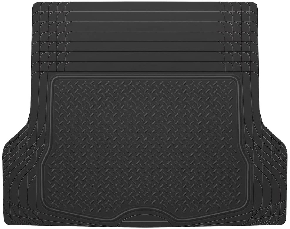 Universal Trunk Cargo Mat Liner for Car Sedan SUV Van Heavy Duty All Weather Waterproof Rear Trunk Mat