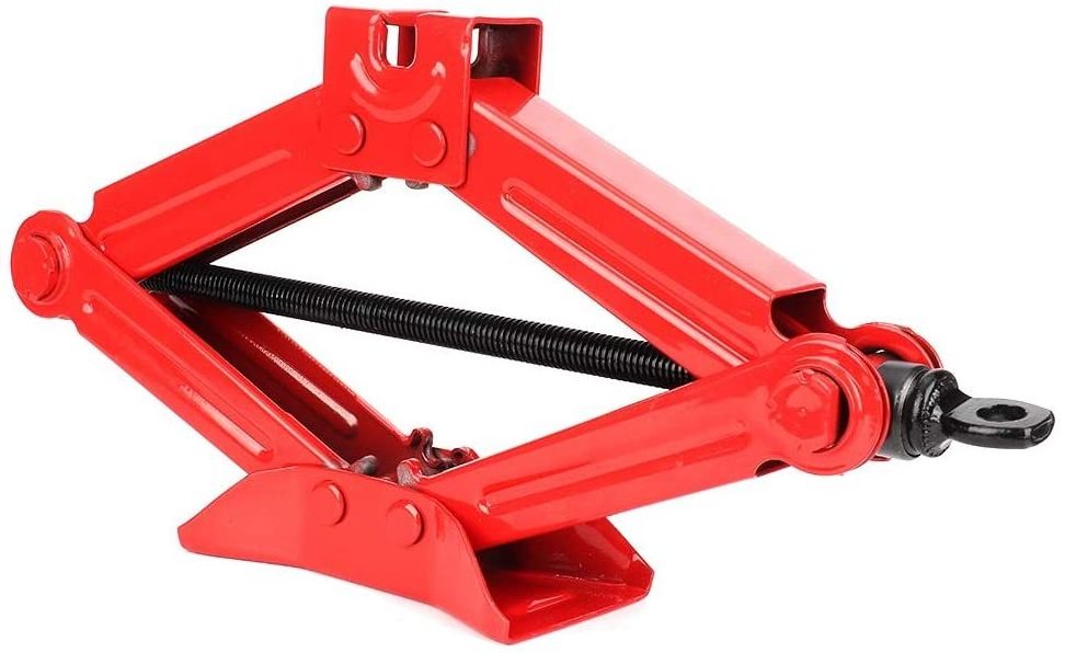 Car Scissor Jack With Thick Steel Plate Quick Lift Tool 1 Ton Car Scissor Jack