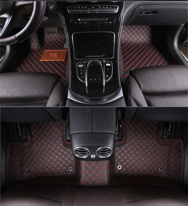 Diamond Hand Stitched 5D Car Mat Customized Color and Stitch Wide Selection of XPE Luxury Foot Mats