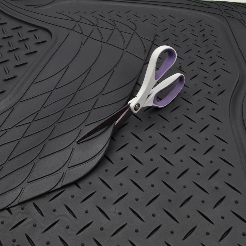 Universal Trunk Cargo Mat Liner for Car Sedan SUV Van Heavy Duty All Weather Waterproof Rear Trunk Mat