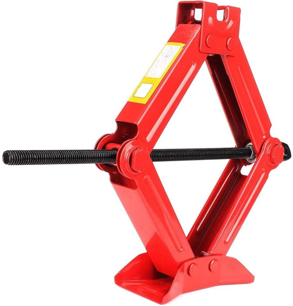 Car Scissor Jack With Thick Steel Plate Quick Lift Tool 1 Ton Car Scissor Jack