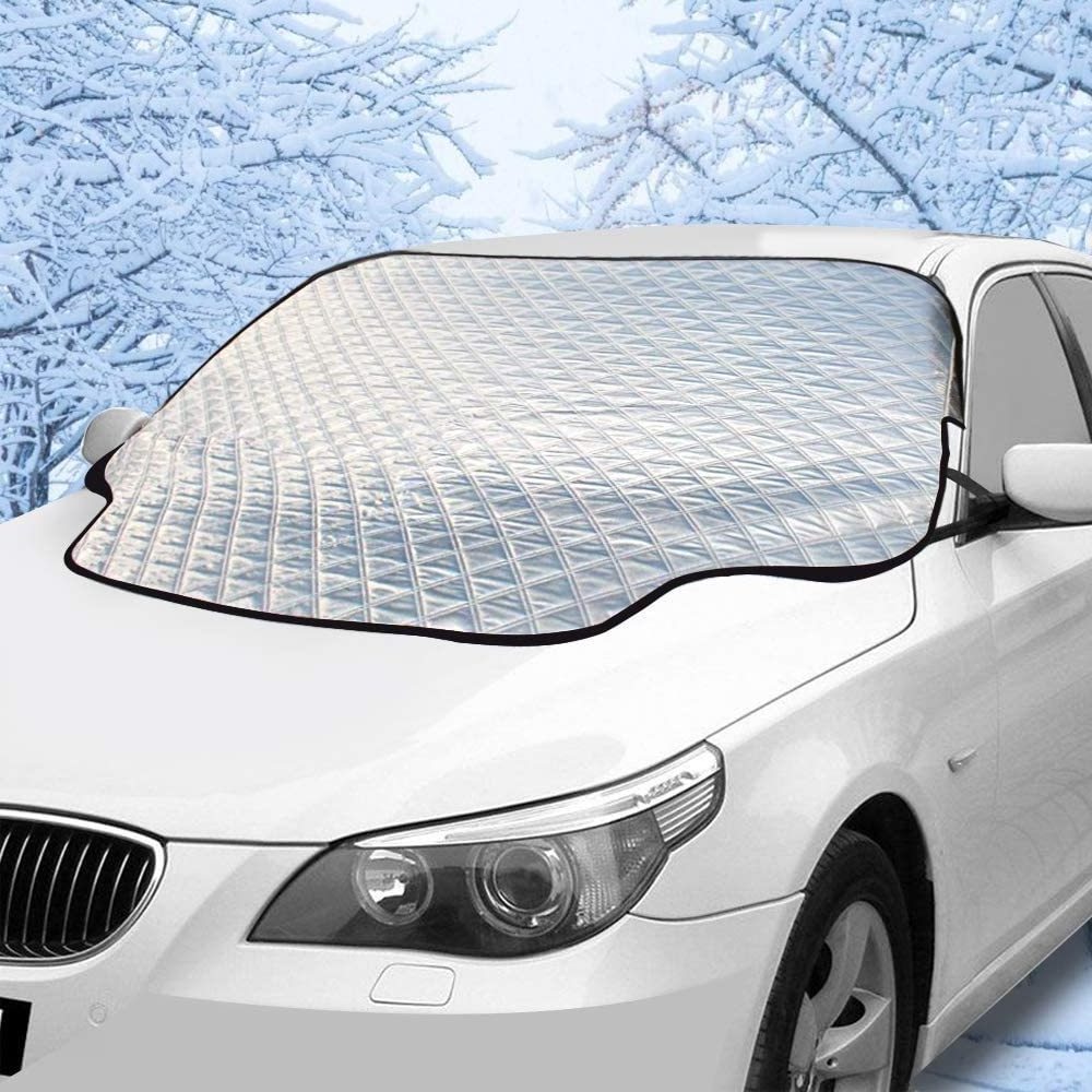 Car Windshield Snow Cover for Ice and Snow with Magnetic Edge, Thicker 4 Layer car exterior accessories 2023