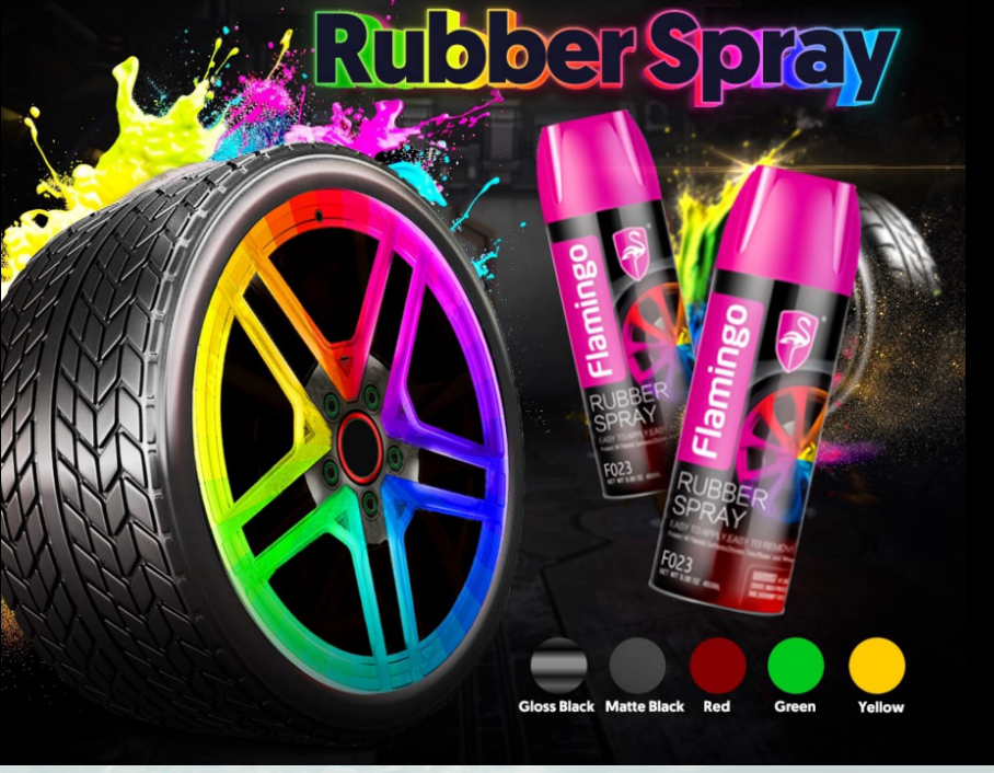 Rubber spray paint