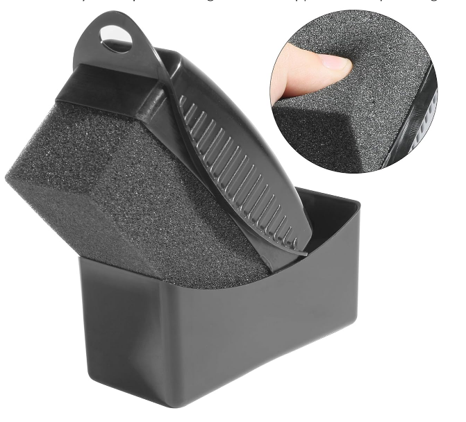 Tire Shine Applicator Tire Dressing Applicator Car Accessories Tire Shine Applicator Pad with Lid Cleaning Sponges