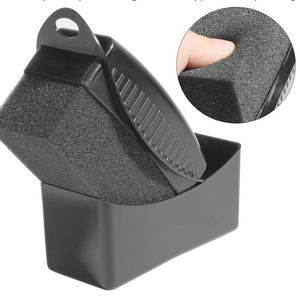 Tire Shine Applicator Tire Dressing Applicator Car Accessories Tire Shine Applicator Pad with Lid Cleaning Sponges