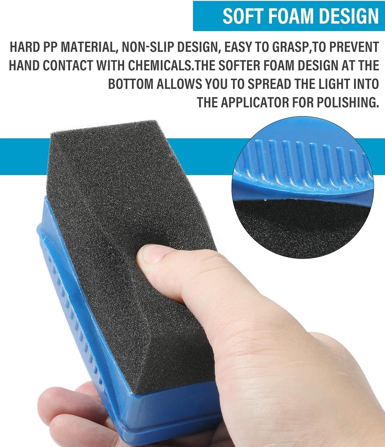 Car Accessories Sponge Foam Brush Tire Sponges for Car Truck Tires Waxing Polishing Cleaning