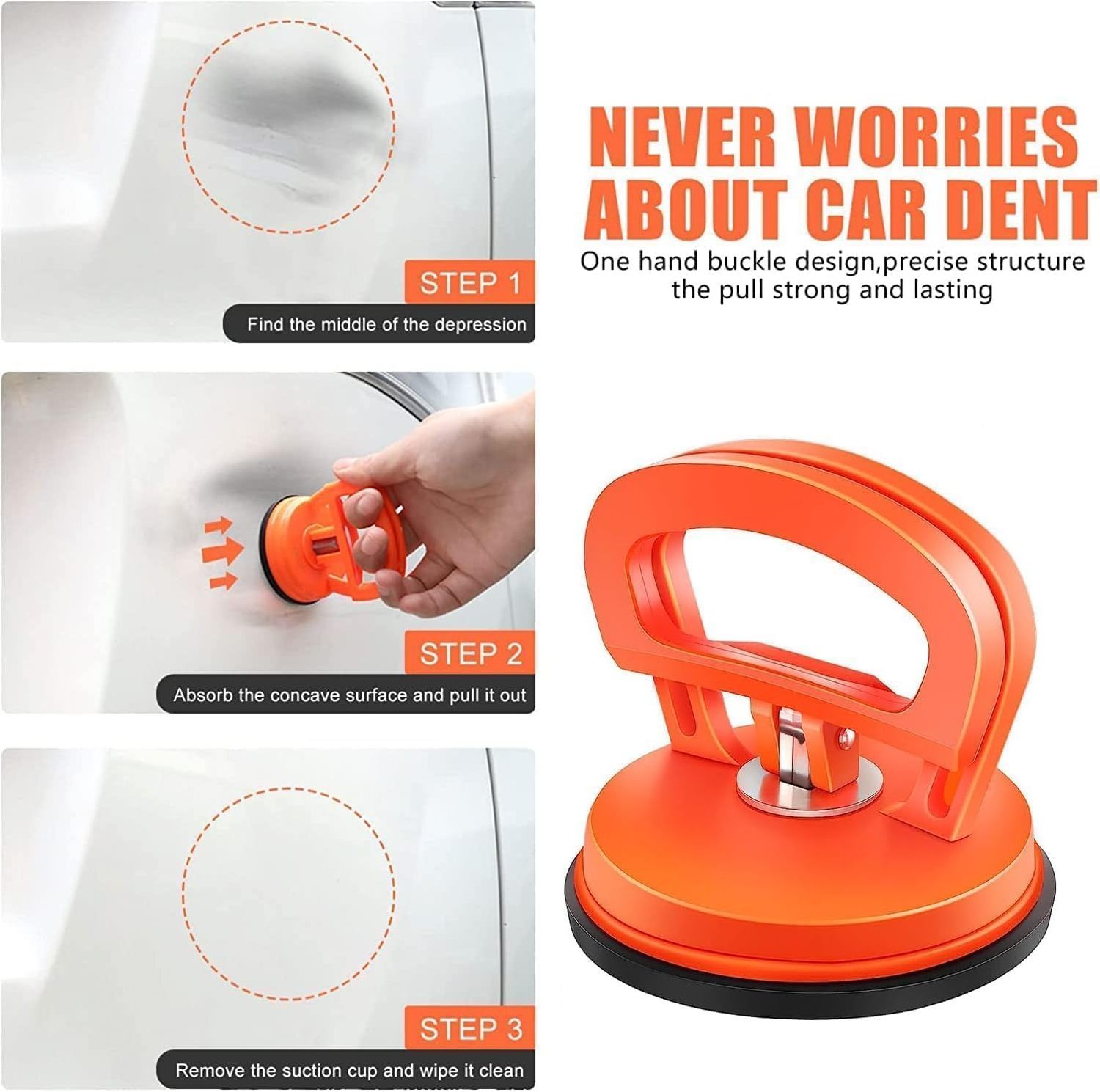 Powerful Car Dent Remover Suction Cup Dent Puller and Paintless Dent Repair Kit for Car Body Dent,Glass,Tiles and Mirror