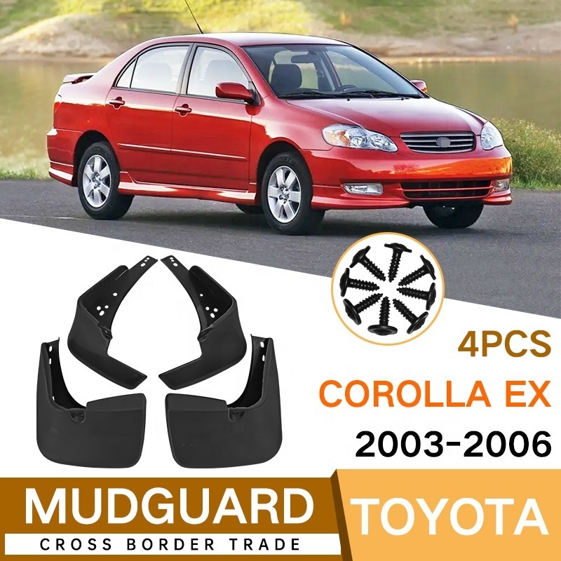 Car tire mud flaps splash guards for Toyota Corolla EX 2003-2006