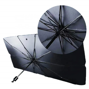 Car Windshield Umbrella, Foldable Front Sunshades Umbrella to Block UV Rays, 360 Rotation Bendable Handle Sun Visor Protect