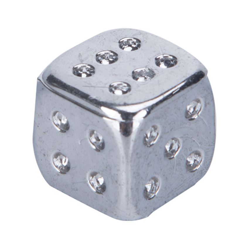 Hot sales dice valve caps corrosion resistant aluminum alloy valve cap for universal automotive tires