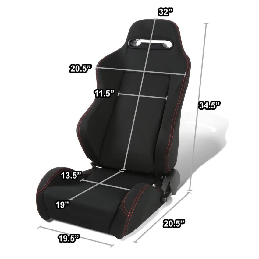 FABRIC racing seats Sport Seat Type Fiber Material Racing Car Seat bride