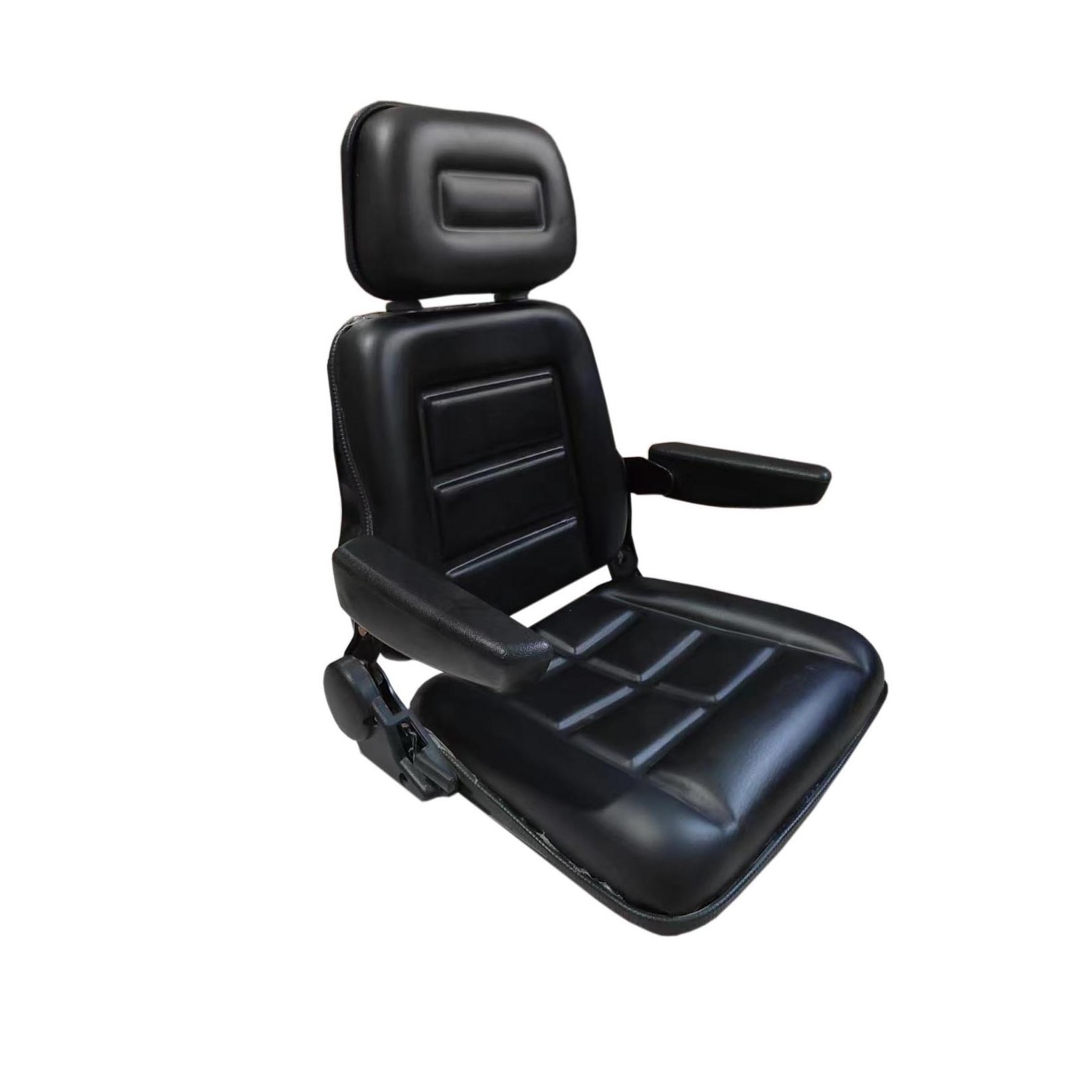 Waterproof PVC cover Tractor seat Forklift Seat with Adjustable Backrest Headrest Armrest