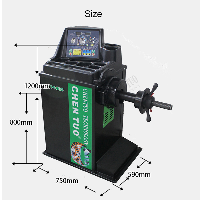 Mini Tyre Changer for Small Wheel and Dynamic Wheel Balancer Combo