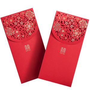 Chinese Red Envelopes Lucky Money Envelopes Recycled Paper Wedding Red Packet For New Year Wedding