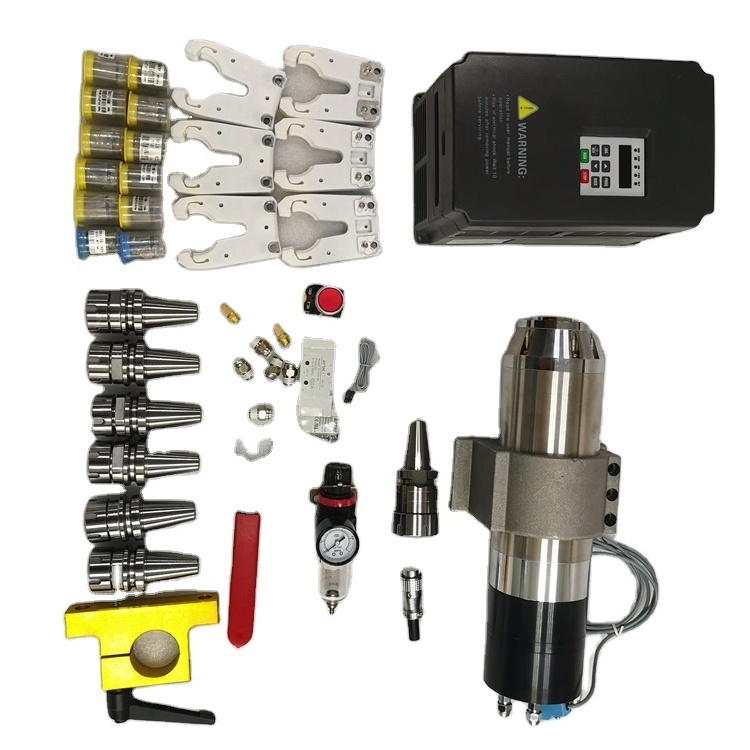 3.5KW BT30 Spindle CNC Engraving Milling Metal ATC Spindle 3500W ER25 Toolholder 220v/380v VFD CNC Parts