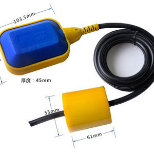 Rubber float level switch cable PP water level float switch float level sensor tanki bahan dengan mechanic system