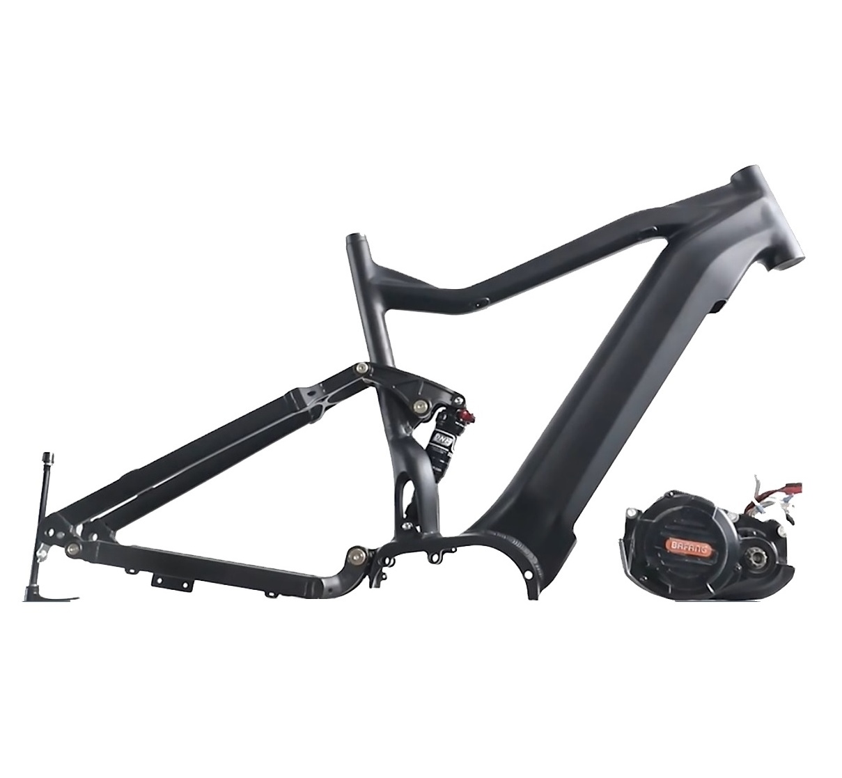 Aluminum alloy full suspension bafang m620 electric bike frame