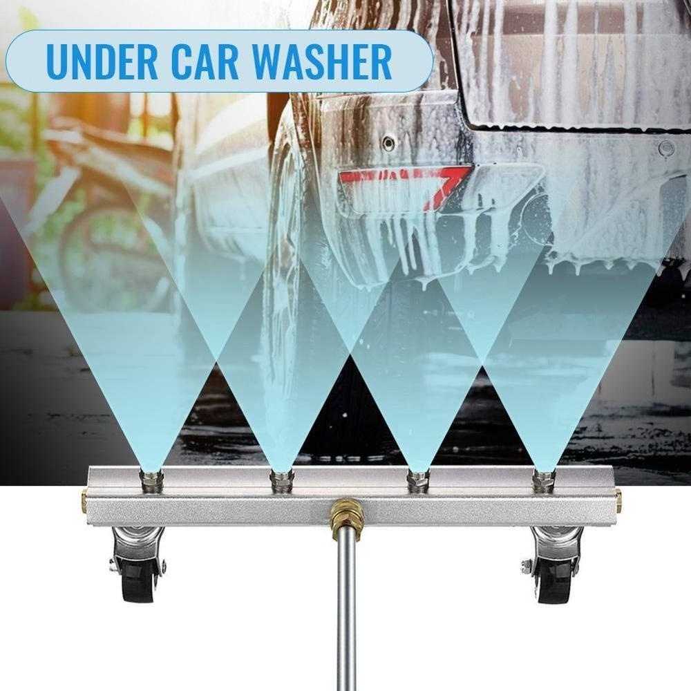 High Pressure Washer Car Under Body Chassis Power Washer Car Washing Machine 4 Spray Nozzle Cleaner Kit for 1/4