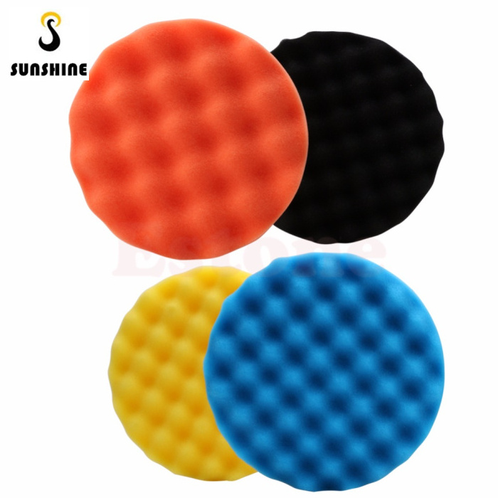 Buffing Sponge Polishing Pad Kit Set 5 pcs 3/4/5/6/7 inch Hexagonal Polished Sponge Disc For Car Polisher Buffer