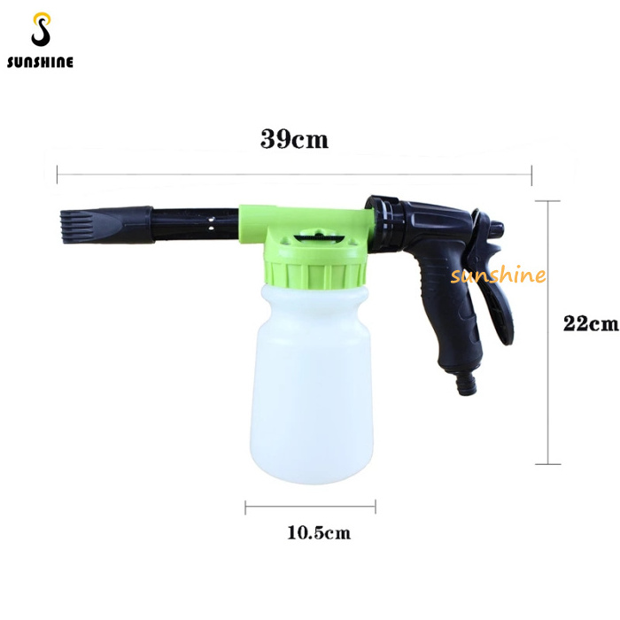 1L Durable Car Washer Foam Nozzle Gun Car Cleaning Washing Foamer Lance Car Water Soap Shampoo Spray Red Green Blue Yellow