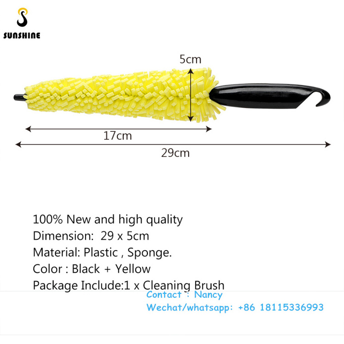 Car Auto Wheel Tyre Rim Cleaning Brush Cleaning Washing Tool Car-styling  Sponge Wheel Tire Detailing Clean Tool