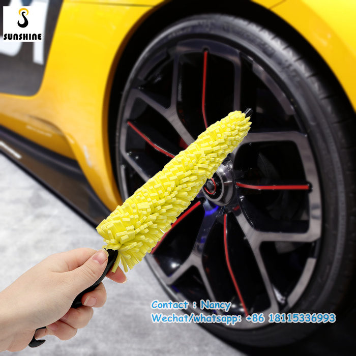 Car Auto Wheel Tyre Rim Cleaning Brush Cleaning Washing Tool Car-styling  Sponge Wheel Tire Detailing Clean Tool