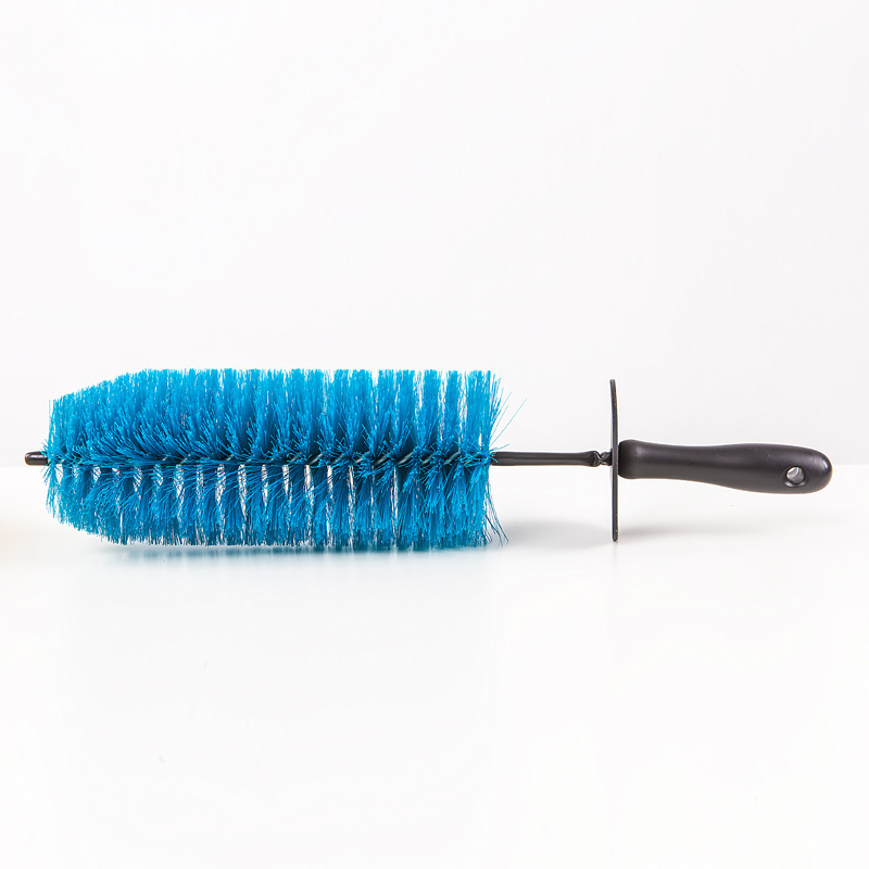 Blue Colour  Automotive Soft Bristle Detailing Brush  Car wheel  cleaning brush with long Handle use for Tire/Rim/Vehicle