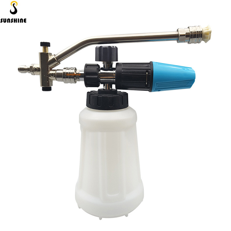 SS 2-Way Valve Snow Foam Lance  Foam Cannon High Pressure Washer Attachment Double Lance For Fast Switching Car Washing