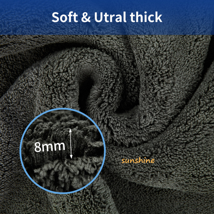 1200GSM Car Detailing  Wash Microfiber Towel Car Cleaning Drying Auto Washing Cloth Micro Fiber Rag Car Accessories