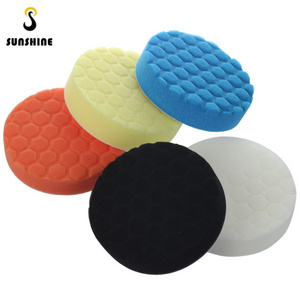 Buffing Sponge Polishing Pad Kit Set 5 pcs 3/4/5/6/7 inch Hexagonal Polished Sponge Disc For Car Polisher Buffer