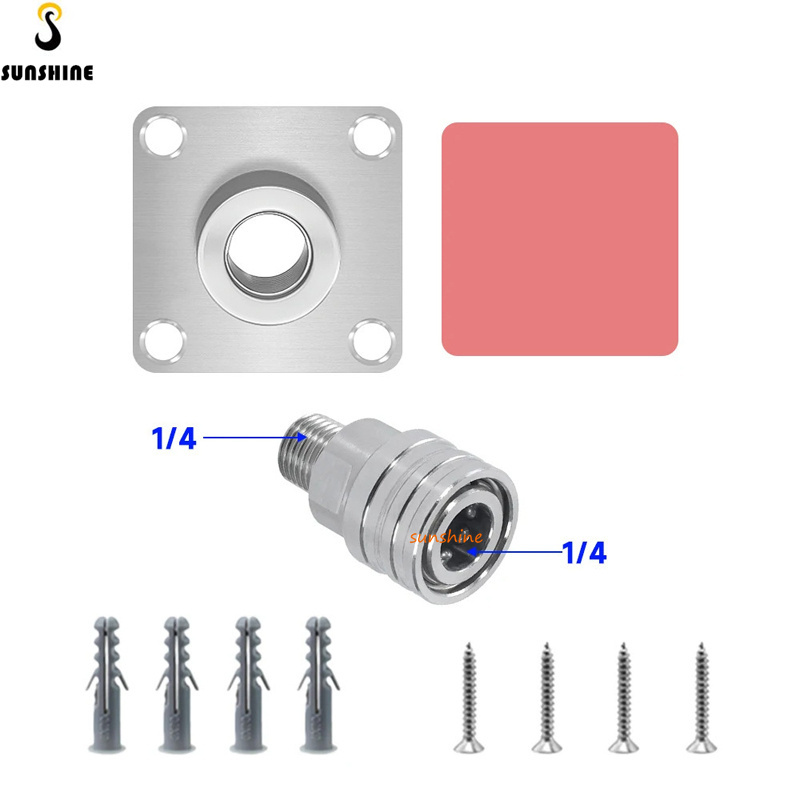 SS Storage Rack Pressure Washer Nozzle Tip Holder Foam Cannon Holder 1/4