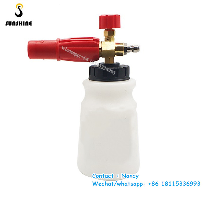 DIY Car Washer Snow Foam Lance 1000ml / High Pressure Soap   cleaner Auto Washing Adjustable Cannon Nozzle Sprayer