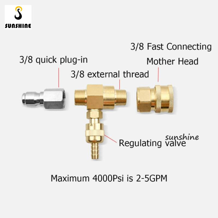 Professional Farm & Field  Sprayer Hose  for Pesticides High Pressure Cleaner 3/8 Inch Connection Adjustable Soap Syringe