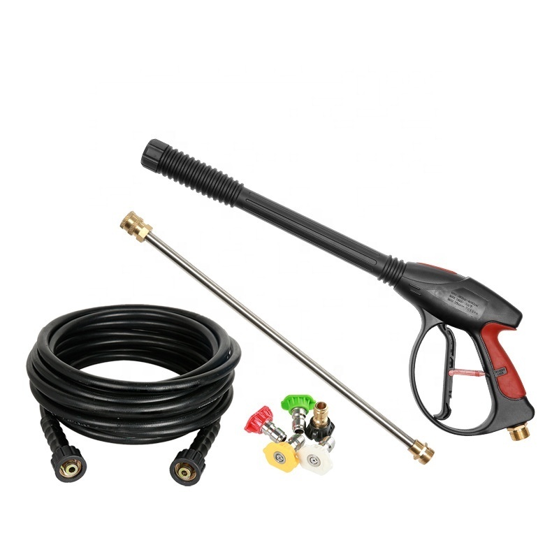 4000PSI  Power Cleaning Water Gun with M22 Inlet Thread High Pressure Car Wash  Sprayer With Quick Nozzle and 8M Hose Kit