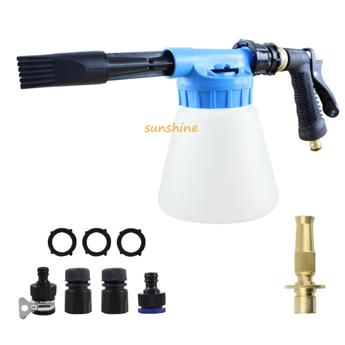 2022 New Adjustable 1L  Foam  Gun Auto Car Washer Nozzle Sprayer Garden Hose Snow Foam Cannon Car Washing  Cleaning Tools