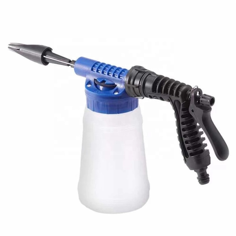 New 1L Plastic Foam Generator with Water Gun Auto Car Washer  Sprayer Garden Hose Washing Cleaning Tools Snow Foam Cannon