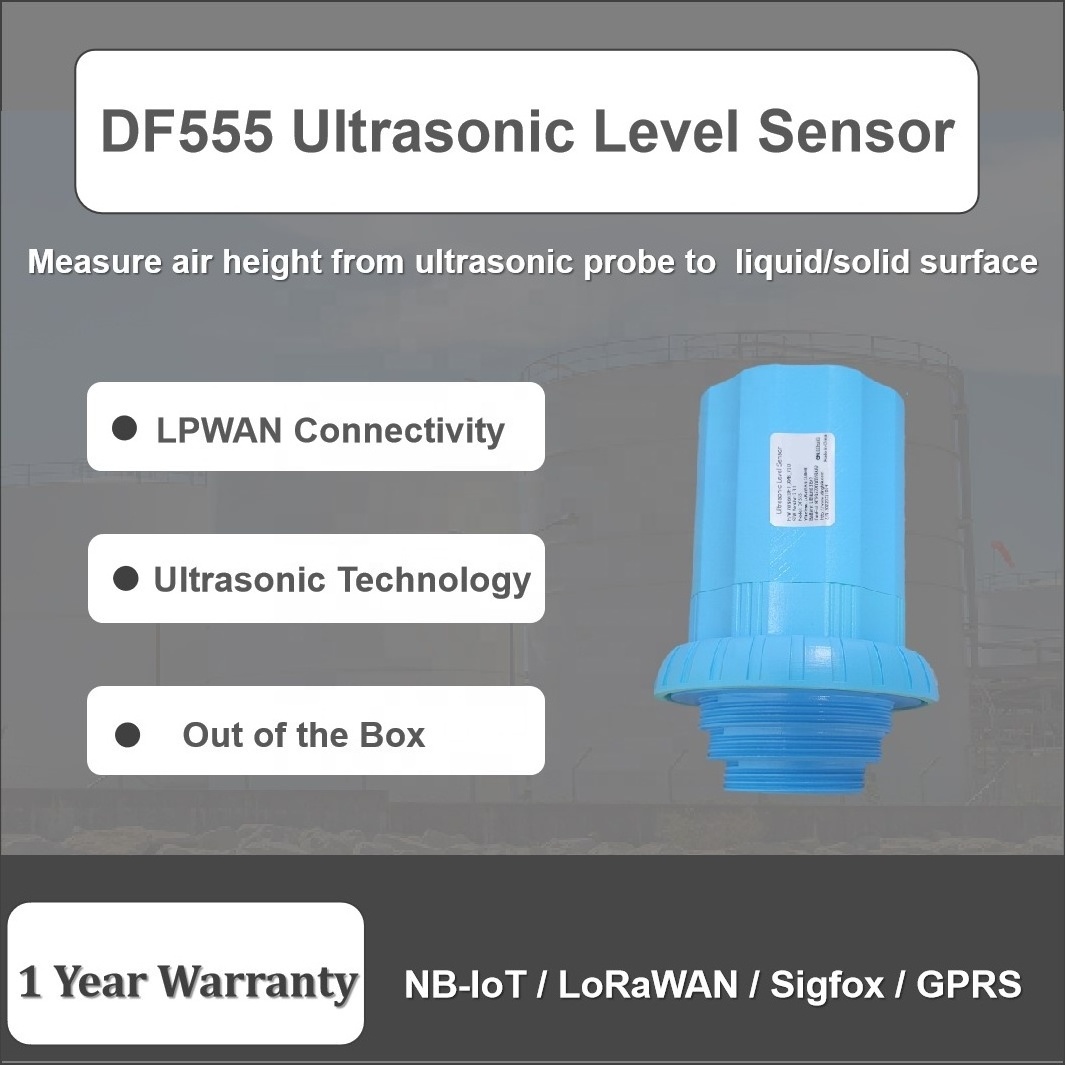 3 in 1 Device Wireless Ultrasonic Liquid Level Sensor / Fuel Tank Level Sensor / GPS Tracker Compatible with IOT Platform