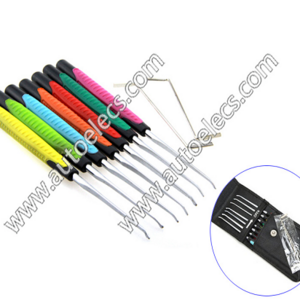 High Quality Locksmith Tools KLOM 9 in 1 Colors Stainless Steel Lock Picks Set