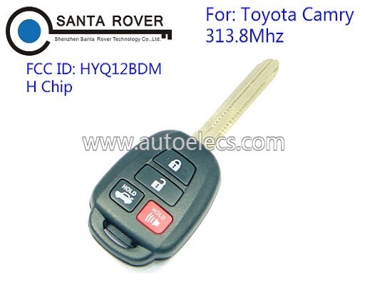 Car Key For 2015 2016 Toyo Camry Keyless Entry Remote Key 4 Button H Chip 313.8Mhz