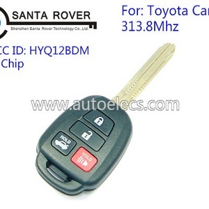 Car Key For 2015 2016 Toyo Camry Keyless Entry Remote Key 4 Button H Chip 313.8Mhz