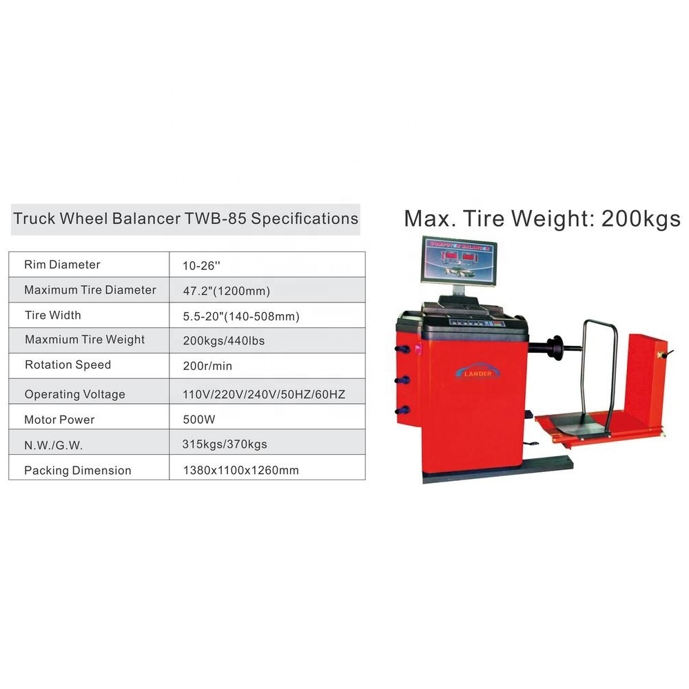 10-26inch Truck Tire Wheel Balancer for Truck Tire 150kgs