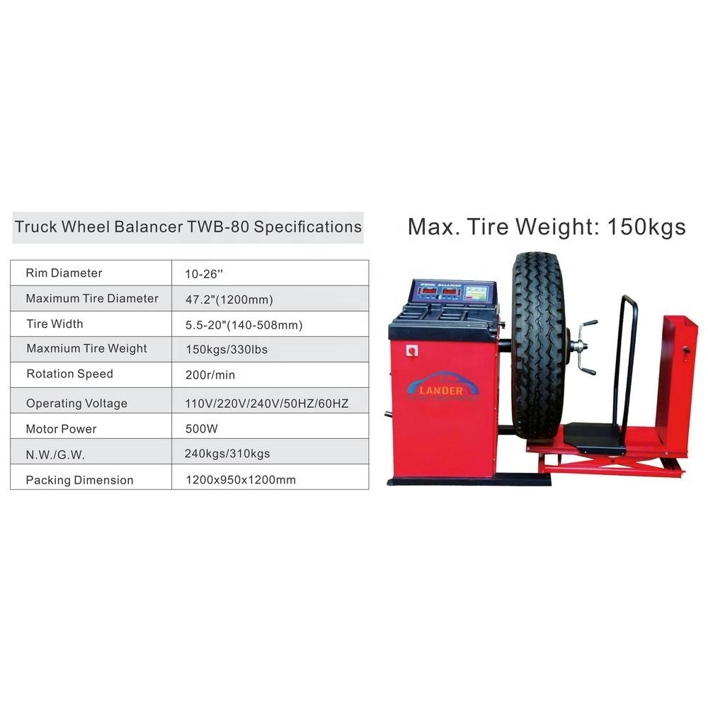 10-26inch Truck Tire Wheel Balancer for Truck Tire 150kgs