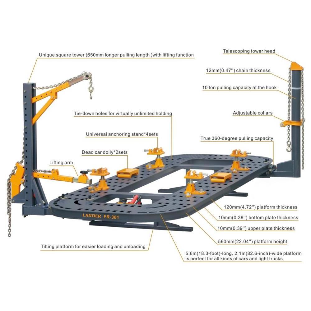 Yantai Professional Car Body Frame Pulling Bench Manufacturer