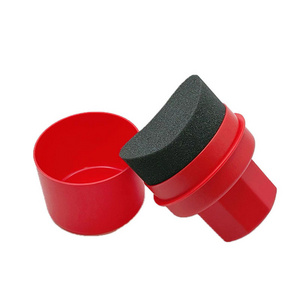 85*85*120MM Car Care Applicator Pad Foam Sponge Pad Tire Shine Applicator Dressing Applicator with Cover