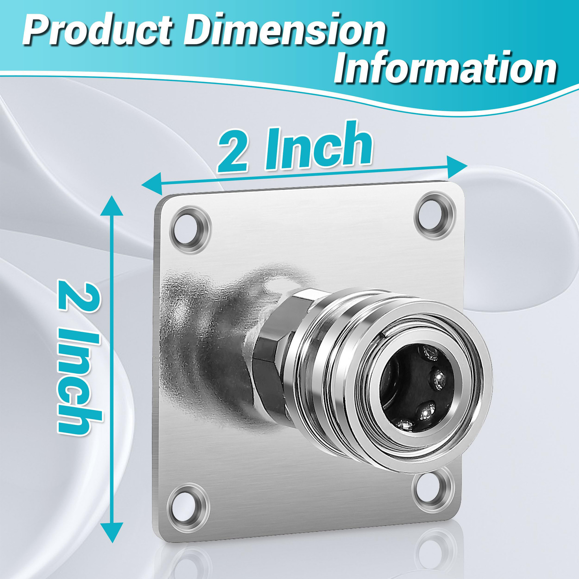 Self-locking Stainless Steel Pressure Washer Nozzle Tip Holder Foam Cannon Holder 1/4