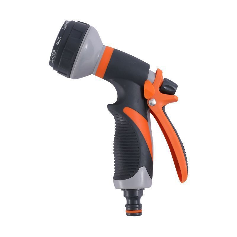 8 Pattern Garden Hose Nozzle Heavy Duty Water Spray Gun High Pressure Washer Sprayer