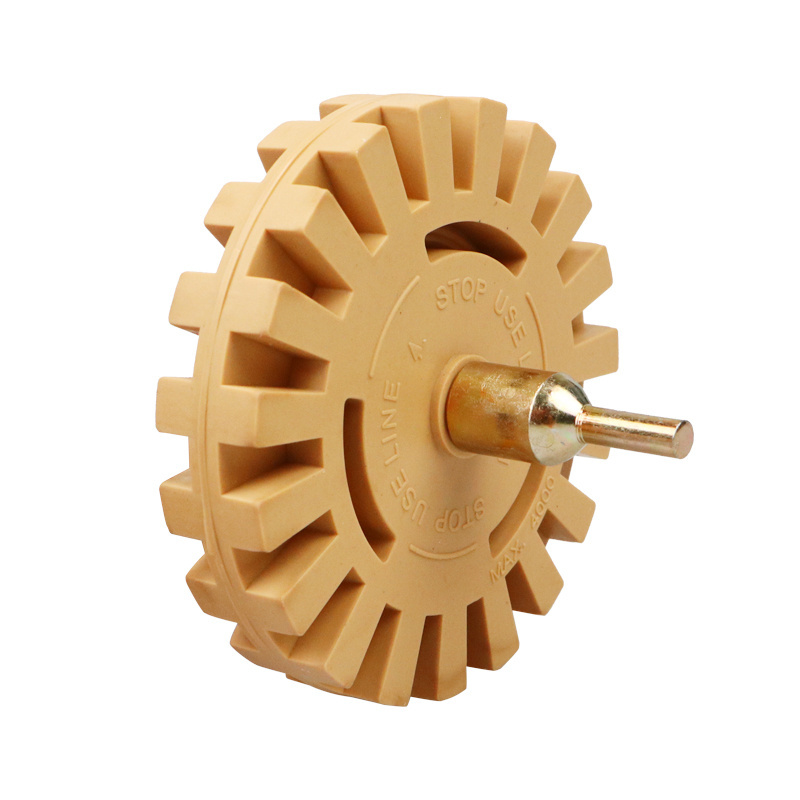 Decal Eraser Wheel & Drill Adapter – 88mm Rubber Adhesive Stripe Remover For Auto Paint