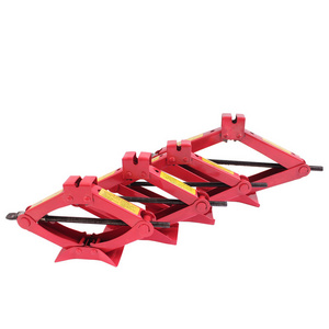 Car Scissor Jack 1.5 Ton 3,300 lbs Capacity Steel Portable Tire Jack with Handle Mounts Durable Leveling Jacks for Car