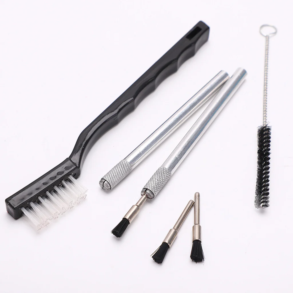 Test Tube Brush Nozzle Pipe Cleaning Brush Car Cleaning Kit Tool Mechanical Cleaning Nylon  Spray Gun Brush