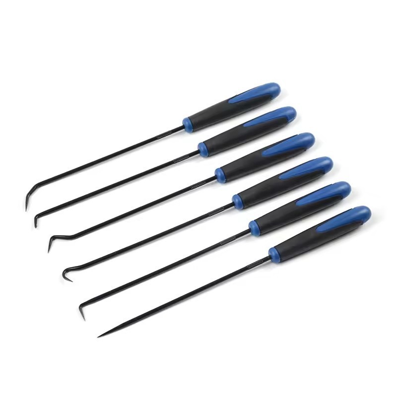 6Pcs Combination Extra Long Reach Hook & Pick Set O-Ring & Seal Remover Tools